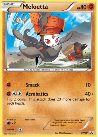 Meloetta BW69 — Black & White Promos