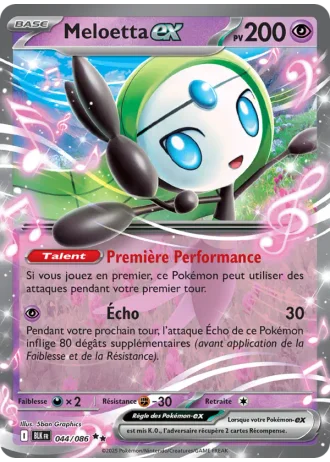 Meloetta ex #044/86 — Foudre Noire
