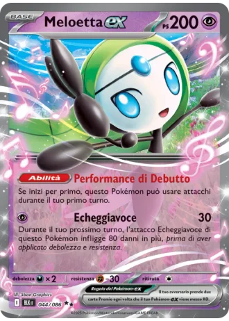 Meloetta ex #044/86 — Luce Nera
