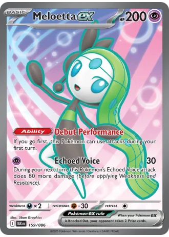 Meloetta ex #159/86 — Black Bolt