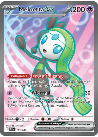 Meloetta ex #159/86 — Schwarze Blitze