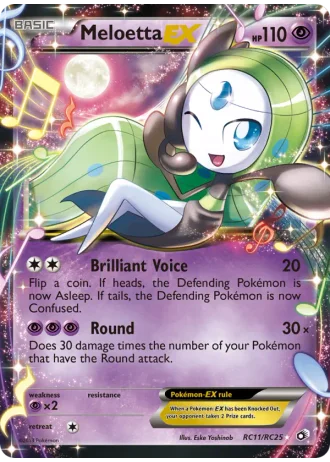 Meloetta EX RC11 — Radiant Collection (Legendary Treasures)