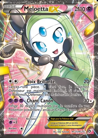 Meloetta EX RC25 — Collection Radieuse (Trésors Légendaires)