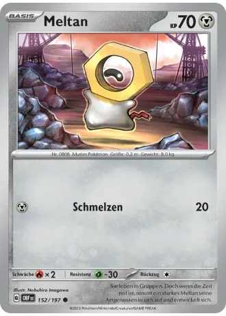 Meltan #152/197 — Obsidianflammen