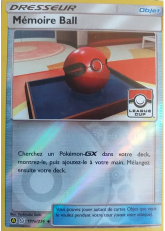 Mémoire Ball #191a — Cartes alternatives A jaune