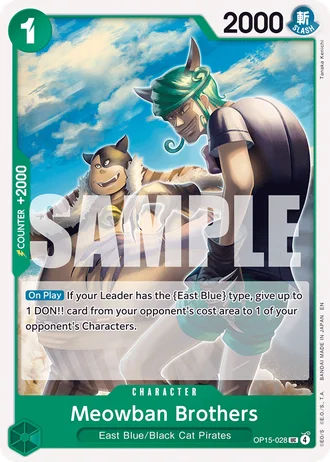 Meowban Brothers (OP15-028) — Adventure on Kami's Island (OP15-EB04)