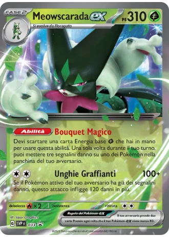 Meowscarada ex #033 — Scarlatto e Violetto Promos