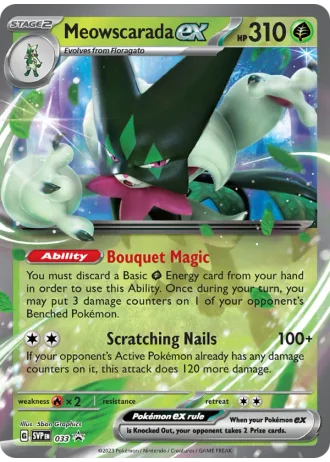 Meowscarada ex #033 — Scarlet & Violet Promos