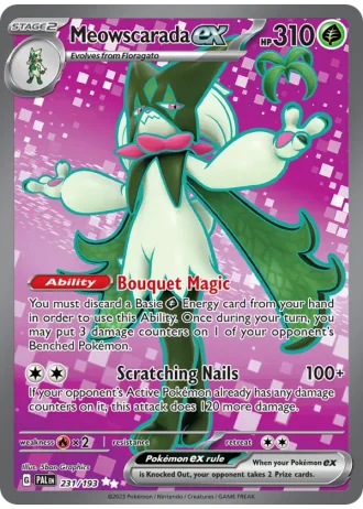 Meowscarada ex #231/193 — Paldea Evolved