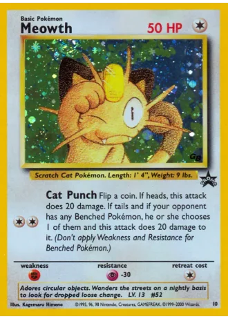 Meowth #10 — Wizards Promos
