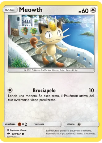 Meowth #101/147 — Ombre Infuocate