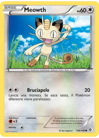 Meowth #106/149 — Confini Varcati