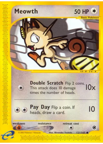 Meowth #121/165 — Expedition Set Base