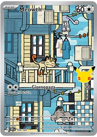 Meowth #144/128 — 30° Anniversario