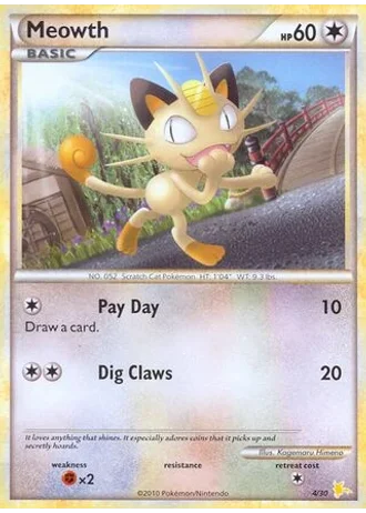 Meowth #3 — HS trainer Kit (Raichu)