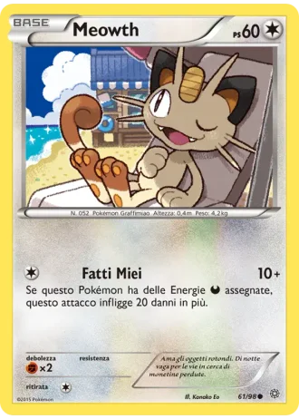Meowth #61/98 — Antiche Origini