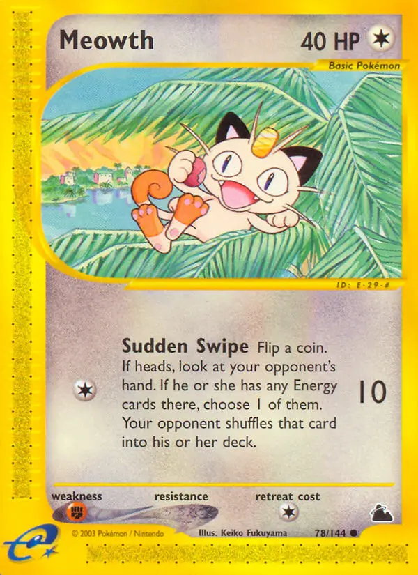 Meowth #78 — Skyridge