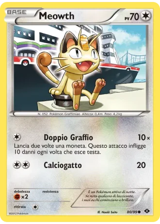 Meowth #80/99 — Destini Futuri