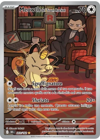 Meowth del Team Rocket #203/182 — Rivali Predestinati