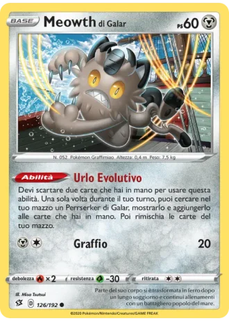 Meowth di Galar #126/192 — Fragore Ribelle
