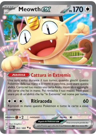 Meowth ex #062/88 — Equilibrio Perfetto