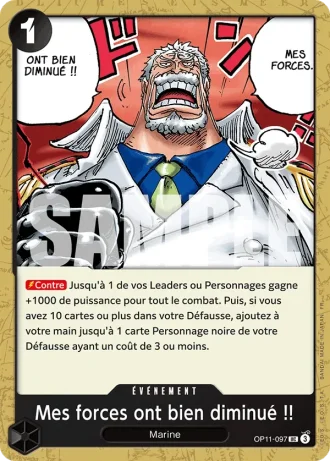Mes forces ont bien diminué !! (OP11-097) — Des Poings Vifs Comme l'Éclair (OP11)