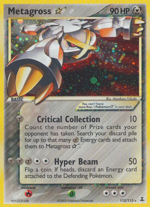 Metagross Gold Star #113 — Delta Species