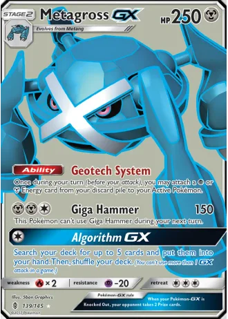 Metagross GX #139/145 — Guardians Rising