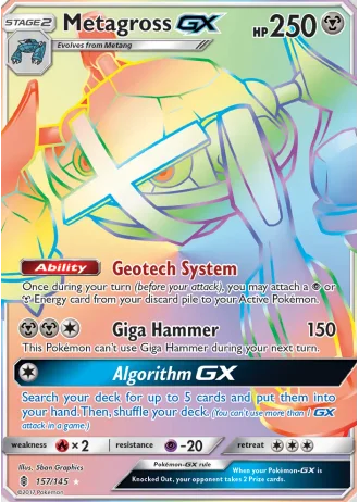 Metagross GX #157/145 — Guardians Rising
