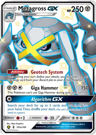 Metagross GX #157a — Yellow A Alternate