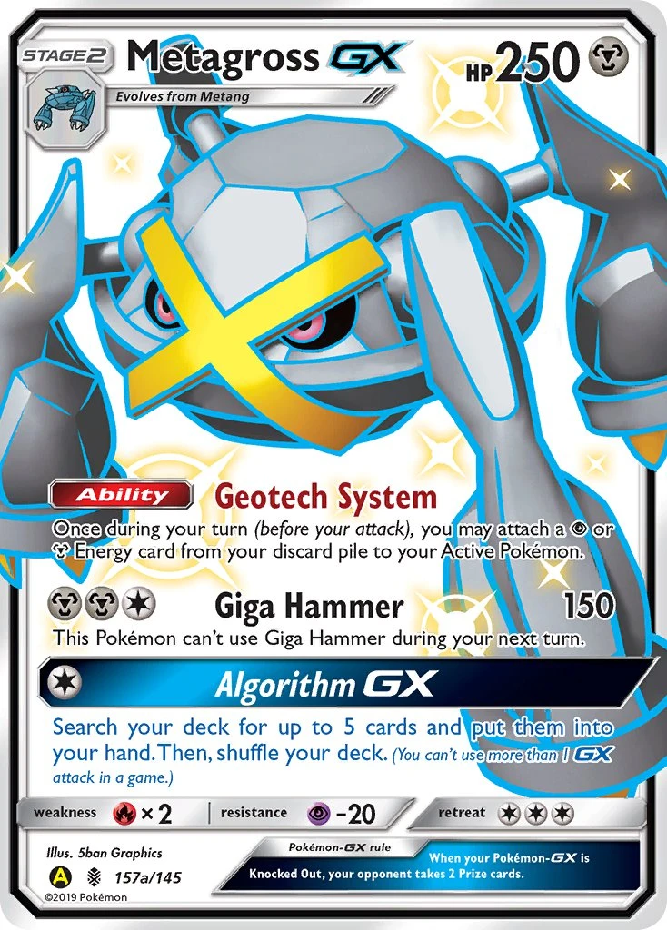 Metagross GX #157a — Yellow A Alternate