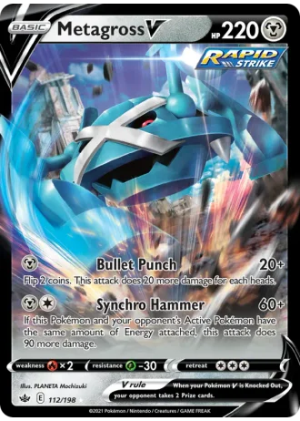 Metagross V #112/198 — Chilling Reign
