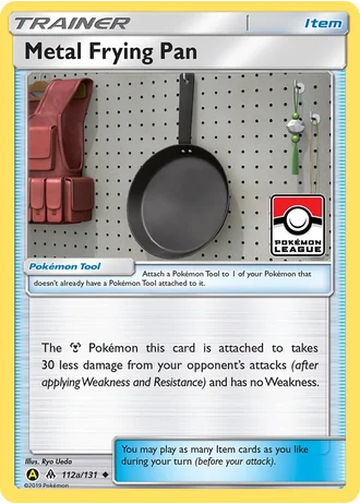 Metal Frying Pan #112a/131 — Yellow A Alternate