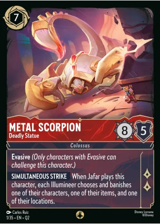 Metal Scorpion - Deadly Statue #1/35 — Illumineer's Quest: Palace Heist