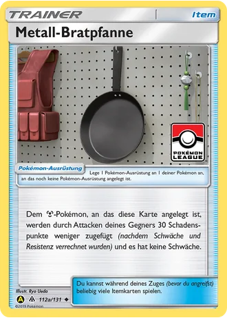 Metall-Bratpfanne #112a/131 — Gelbes-A-Alternativkarten