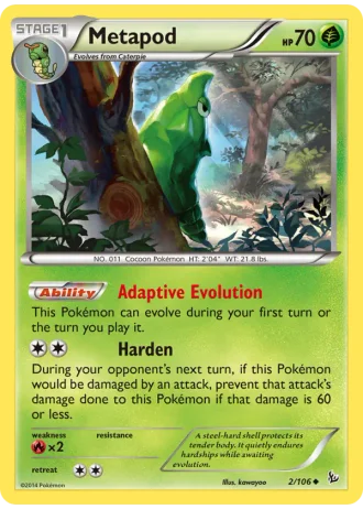 Metapod #2/106 — Flashfire