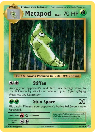 Metapod #4/108 — Evolutions