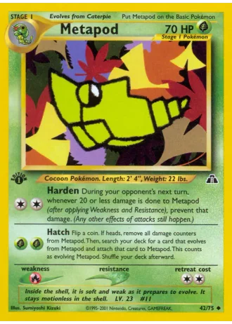Metapod #42/75 — Neo Discovery