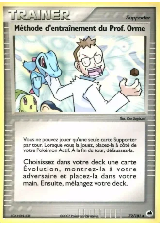 Méthode d'entraînement du Prof. Orme #79/101 — EX Île des Dragons