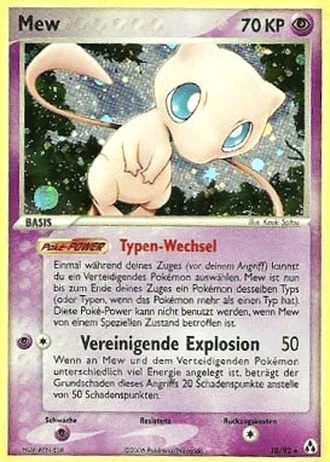Mew #10/92 — EX Legend Maker