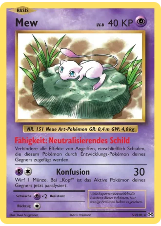 Mew #53/108 — Evolution