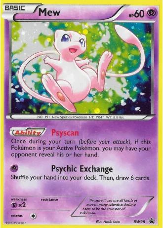 Mew #BW98 — Black & White Promos