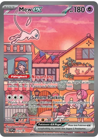 Mew ex #053 — Karmesin & Purpur Promos