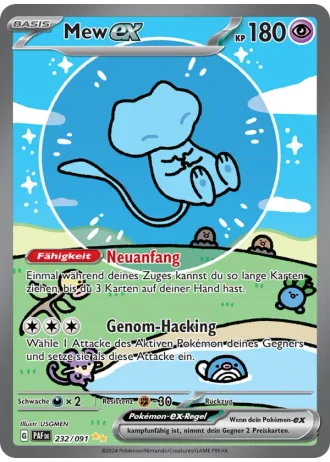 Mew ex #232 — Paldeas Schicksale