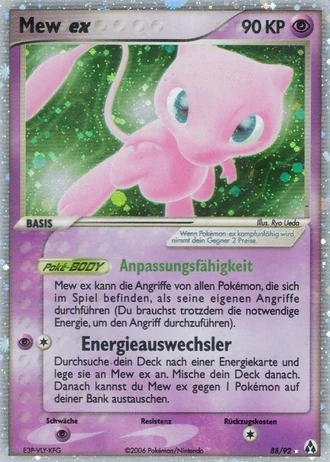 Mew ex #88/92 — EX Legend Maker