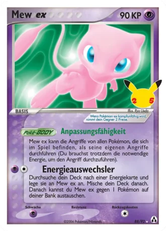 Mew ex #88/92 — Klassische Sammlung (Celebrations)