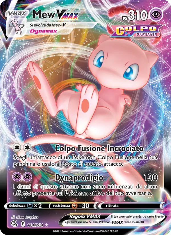 Mew VMAX #114 — Colpo Fusione