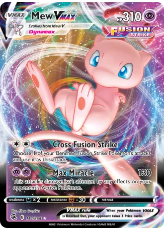 Mew VMAX #114 — Fusion Strike