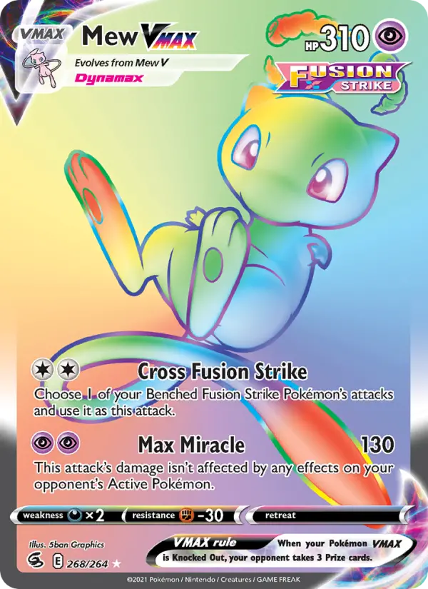 Mew VMAX #268 — Fusion Strike