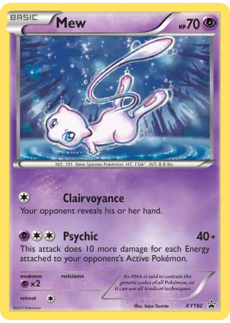 Mew #XY192 — XY Promos